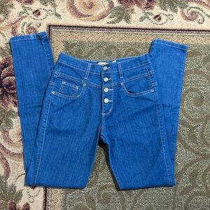 Judy blue high waisted retro casual skinny jeans Sz 7